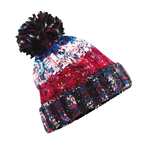 Beechfield - Unisex Adults Corkscrew Knitted Pom Pom Beanie Hat