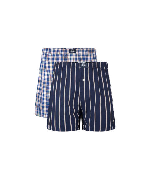 Coast Clothing Co. - Lot de 2 boxers en bambou bleu marine