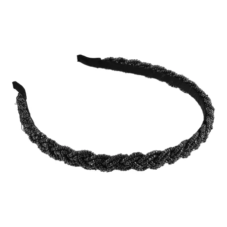 Unique Bargains - Crisscross Beaded Headband