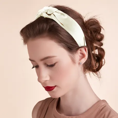 Unique Bargains- Silk Cross Knotted Headband Hairband