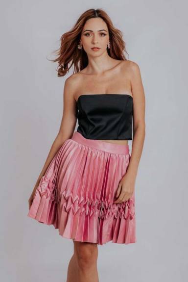 Akalia Audrey Knife Pleat Skirt