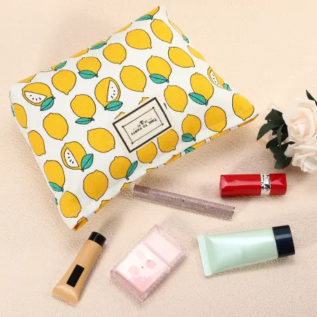 Unique Bargains- Canvas Makeup Bag Travel Pouch