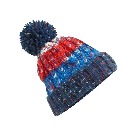 Beechfield - Unisex Adults Corkscrew Knitted Pom Pom Beanie Hat