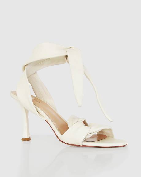 Belle & Bloom Bad Liar Leather Tie Heeled Sandal