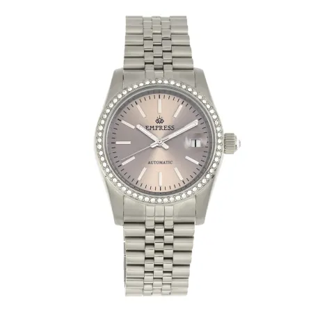 Empress - Constance Automatic Bracelet Watch w/Date - Silver/Gold