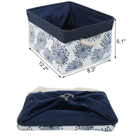 PiccoCasa- Foldable Cloth Storage Box with Handles