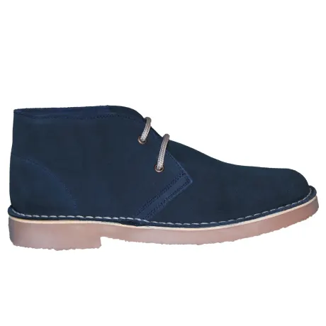 Roamers - Mens Real Suede Round Toe Unlined Desert Boots