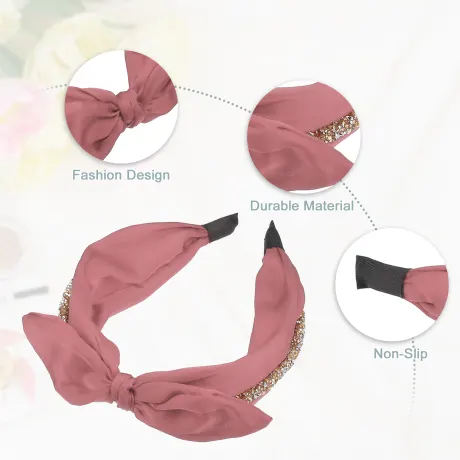 Unique Bargains- Bunny Ears Wide Bow Headbands