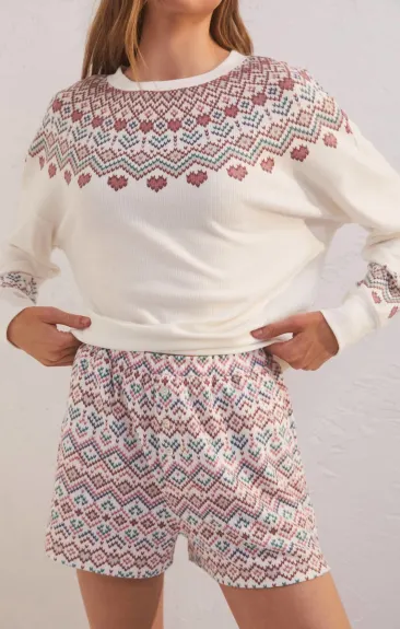 Z Supply - Get Away Fair Isle Long Sleeve Top