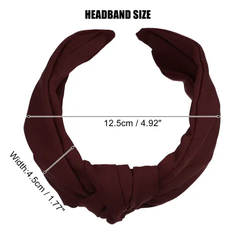 Unique Bargains - Solid Knotted Headband