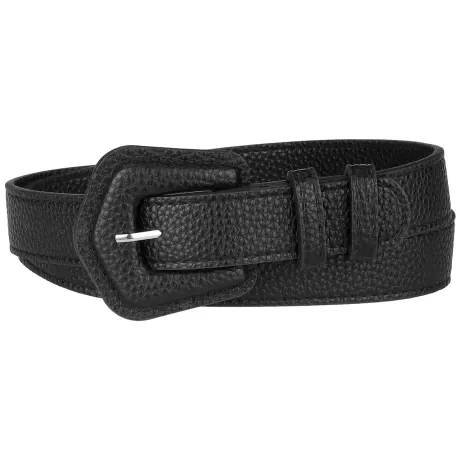 Allegra K- Skinny Waist Belt Chunky Buckle