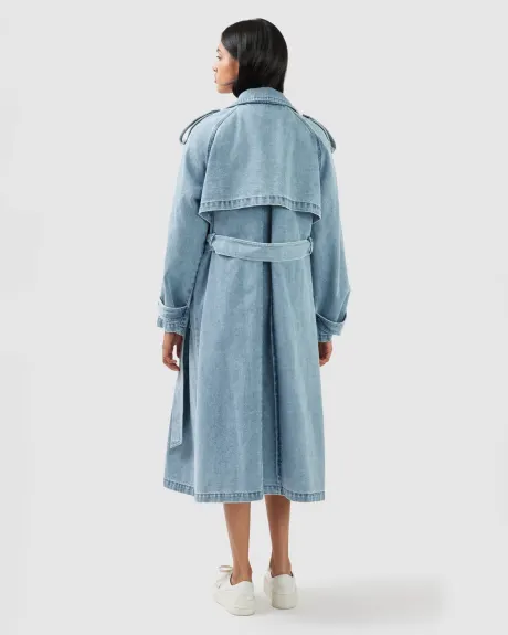 Belle & Bloom Wild Skies Denim Trench