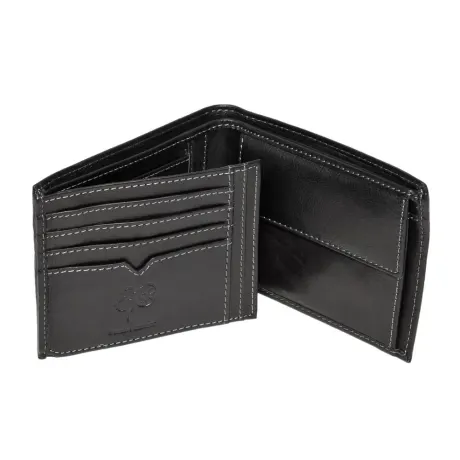 Eastern Counties Leather - Mens Mark Trifold Wallet With Coin Pocket