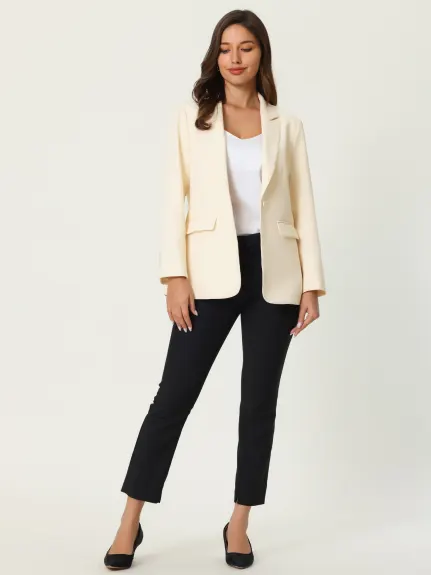 Hobemty- Office Long Sleeve Blazer Jacket