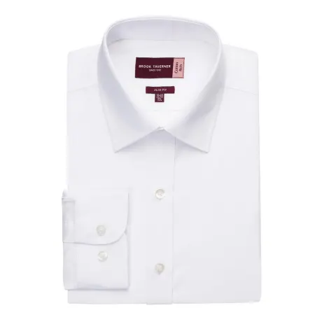 Brook Taverner - Mens Alba Poplin Slim Long-Sleeved Shirt