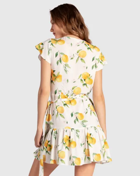 Belle & Bloom Love Shack Mini Wrap Dress