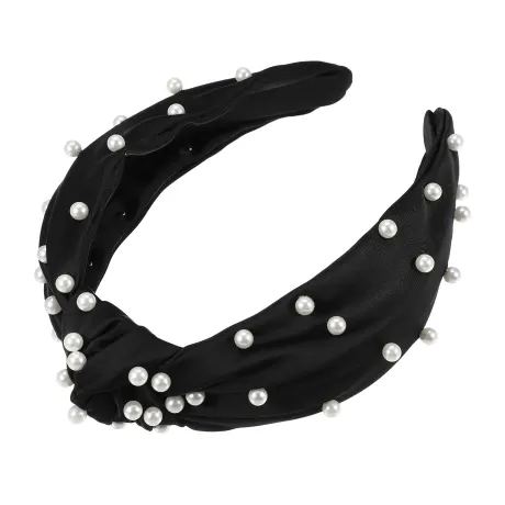 Unique Bargains- Faux Pearl Knotted Headband