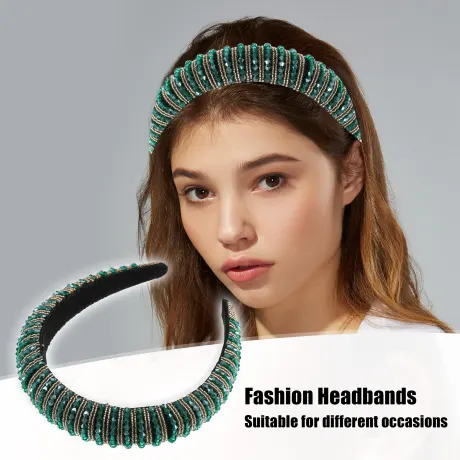 Unique Bargains- Crystal Embellished Rhinestone Bling Hairband