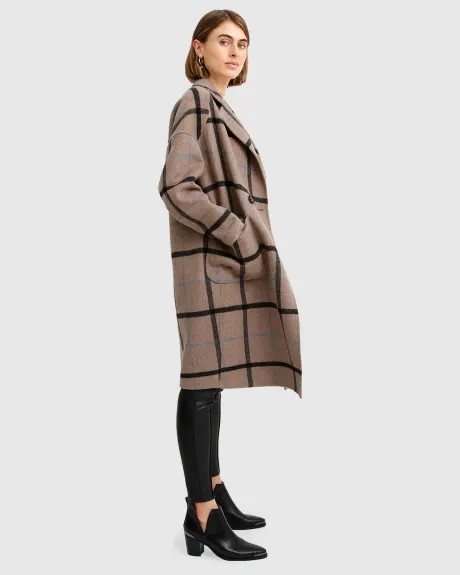 Belle & Bloom Publisher Double Breasted Wool Blend Coat