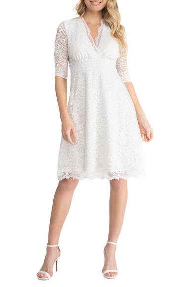 Kiyonna Bella Lace A-Line Cocktail Dress