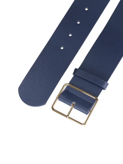 Allegra K- Ceinture large en cuir PU avec boucle à ardillon en métal