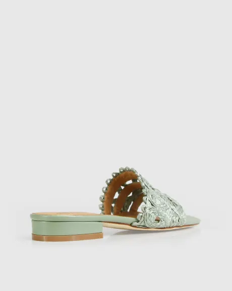 Belle & Bloom Can't Quit You Raffia Slide