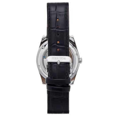 Heritor Automatic - Montre Squelette Daxton - Noir/Blanc