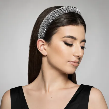 Unique Bargains- Crystal Embellished Rhinestone Bling Hairband