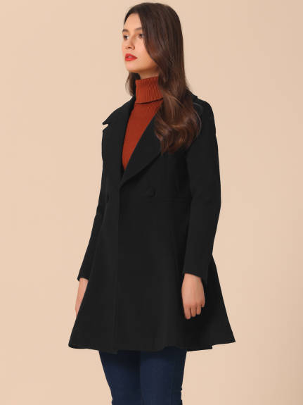 Allegra K - Shawl Lapel Fashion Belted Long Coats