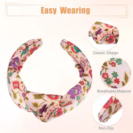 Unique Bargains- Floral Knotted Headband