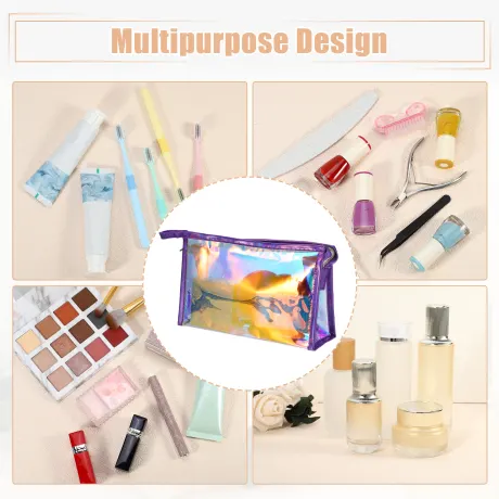 Unique Bargains- Clear Makeup Bag Toiletry Travel Storage PVC