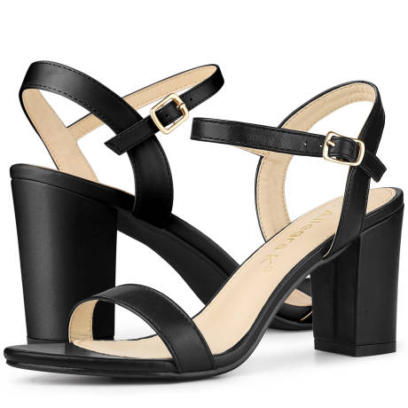 Allegra K- Slingback Heels Ankle Strap Minimalist Sandals