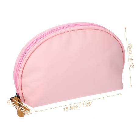 Unique Bargains- Half Moon Shape Travel Makeup Bag