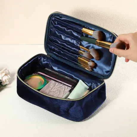 Unique Bargains- Velvet Makeup Bag Travel Storage