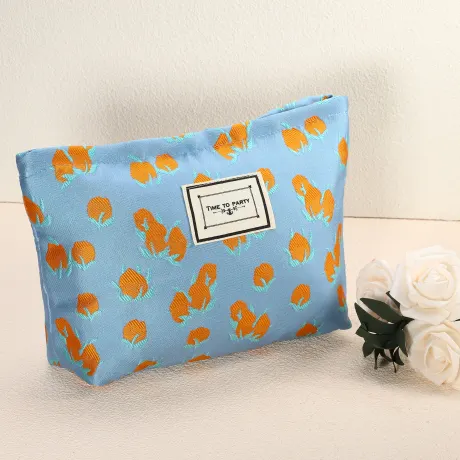 Unique Bargains - Pochette de sac de voyage de maquillage floral