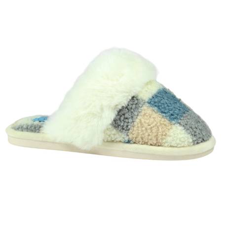 Lunar - Womens/Ladies Kayden Faux Fur Lined Slippers