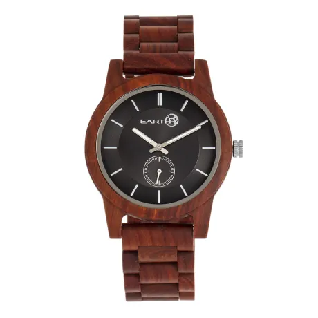 Earth Wood - Blue Ridge Bracelet Watch - Red