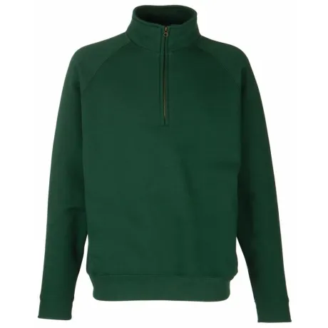 Fruit of the Loom - Mens Zip Neck Sweatshirt