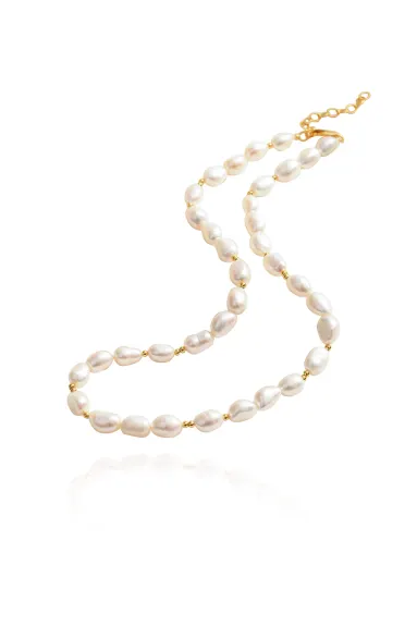 Classicharms-Mera Baroque Pearl Beaded Necklace