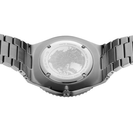 BERING - Montre classique en acier inoxydable pour homme de 43 mm en argent/argent