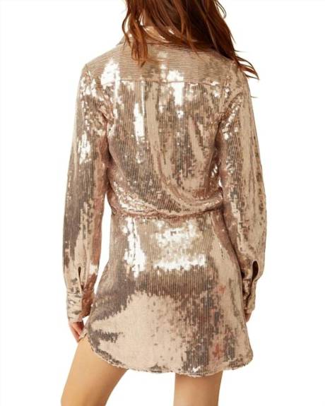 Free People Sophie Sequin Mini robe