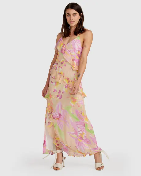 Belle & Bloom Ocean Eyes Limited Edition SILK Maxi Dress