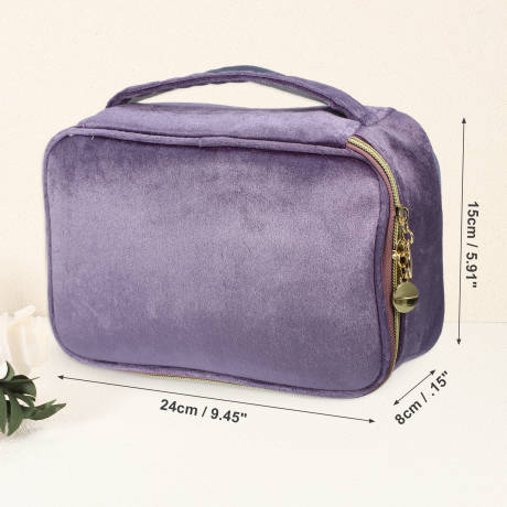 Unique Bargains- Velvet Makeup Bag Travel Storage