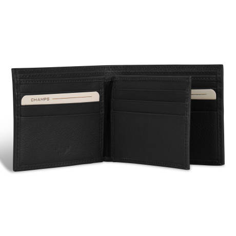 Onyx Collection - Leather Center Wing Wallet