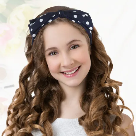 Unique Bargains- Polka Dots Wide Bow Headbands