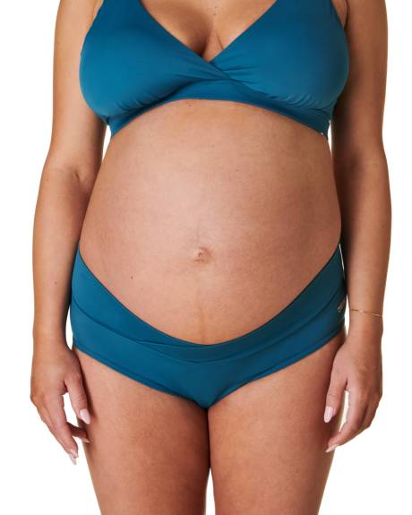 Bravado Designs - Crossover Maternity & Nursing Swim Bottom - Teal