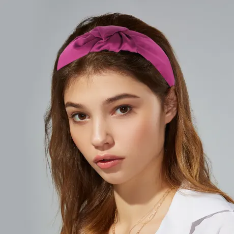 Unique Bargains- Satin Knot No Slip Headband Hairband