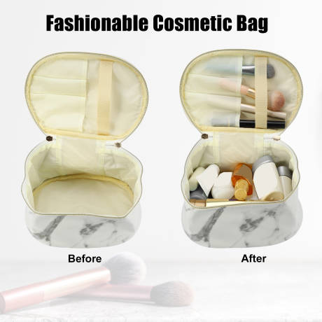 Unique Bargains- Marble Print Travel Bag Makeup Organizer