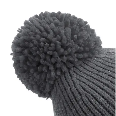 Beechfield - Unisex Engineered Knit Ribbed Pom Pom Beanie