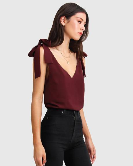 Belle & Bloom Feel For You V Neck Top